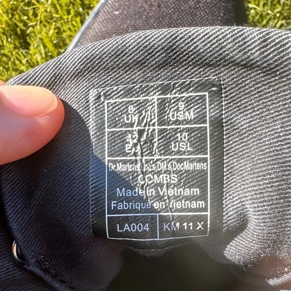 Dr. Martens Black Canvas Boots - Picture 14 of 15